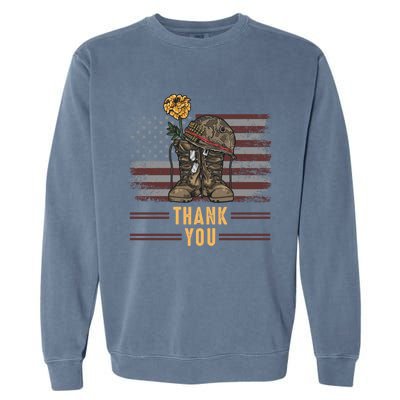 Thank You Memorial Day May 25th Gift Garment-Dyed Sweatshirt