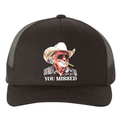 Trump You Missed Trump Fight Yupoong Adult 5-Panel Trucker Hat