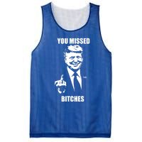 Trump You Missed Bitches Great Gift Mesh Reversible Basketball Jersey Tank