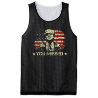 Trump You Missed Funny Trump 2024 Mesh Reversible Basketball Jersey Tank