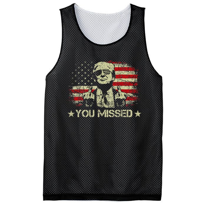 Trump You Missed Funny Trump 2024 Mesh Reversible Basketball Jersey Tank