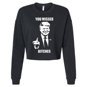 Trump You Missed Funny Trump 2024 Cropped Pullover Crew