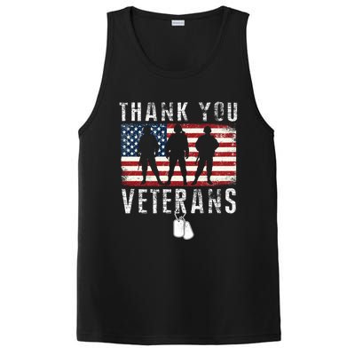 Thank You Military Veterans Gift Veterans Day Gift PosiCharge Competitor Tank