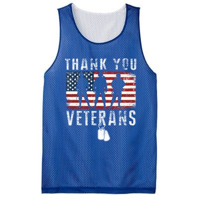 Thank You Military Veterans Gift Veterans Day Gift Mesh Reversible Basketball Jersey Tank