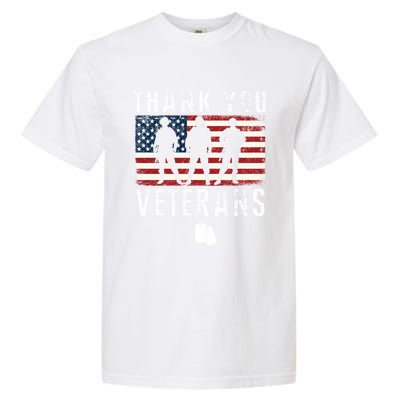 Thank You Military Veterans Gift Veterans Day Gift Garment-Dyed Heavyweight T-Shirt