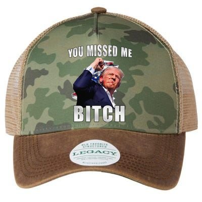 Trump You Missed Me Bitch Trump Shot Trump Supporters Legacy Tie Dye Trucker Hat