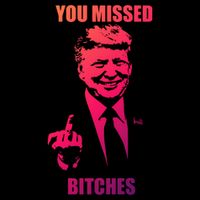 Trump You Missed Bitches Gift Women's Crop Top Tee