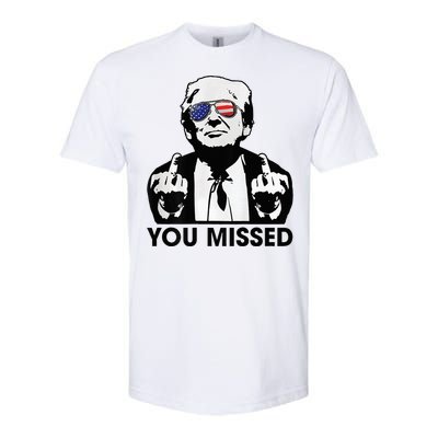 Trump You Missed Funny Trump 2024 Softstyle CVC T-Shirt