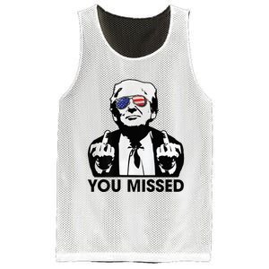 Trump You Missed Funny Trump 2024 Mesh Reversible Basketball Jersey Tank