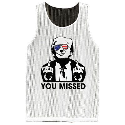 Trump You Missed Funny Trump 2024 Mesh Reversible Basketball Jersey Tank