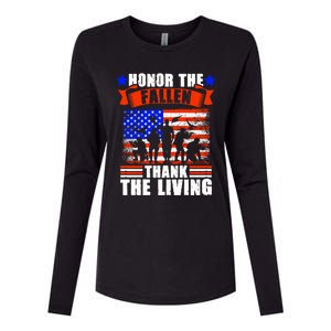 Thank You Military American Flag Soldier Veteran Memorial Cute Gift Womens Cotton Relaxed Long Sleeve T-Shirt