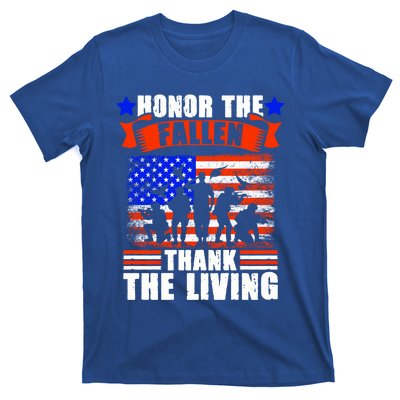 Thank You Military American Flag Soldier Veteran Memorial Cute Gift T-Shirt