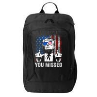 Trump You Missed Funny Trump Pro 2024 City Backpack