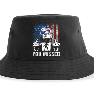 Trump You Missed Funny Trump Pro 2024 Sustainable Bucket Hat