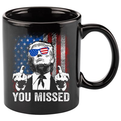 Trump You Missed Funny Trump Pro 2024 11oz C Handle Ceramic Mug