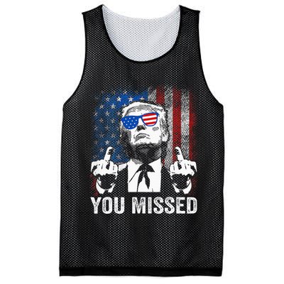 Trump You Missed Funny Trump Pro 2024 Mesh Reversible Basketball Jersey Tank
