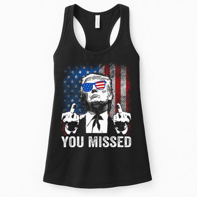 Trump You Missed Funny Trump Pro 2024 Womens Tank Top