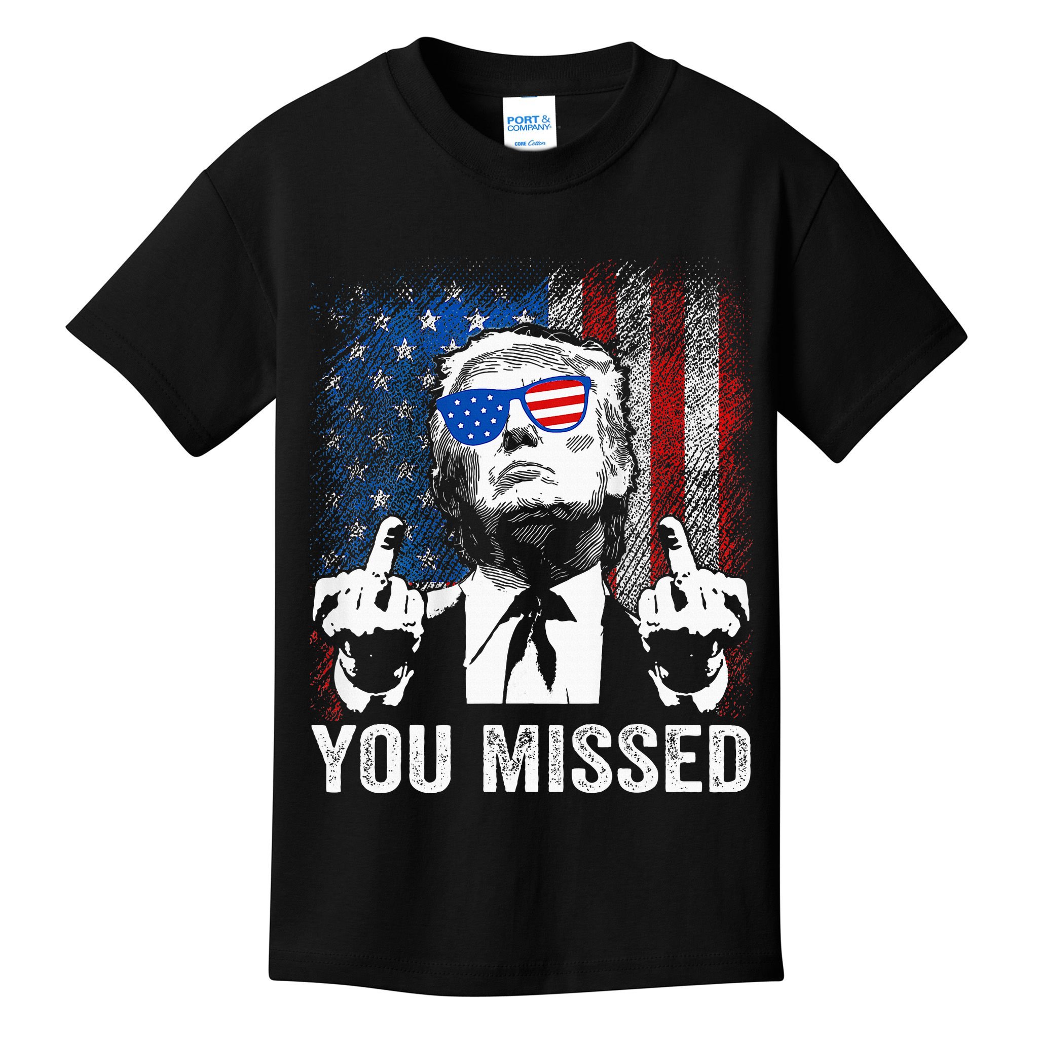 Trump You Missed Funny Trump Pro 2024 Kids T-Shirt