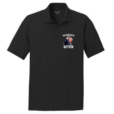 Trump You Missed Me Bitch Trump Shot Trump Supporters Tr Cute Gift PosiCharge RacerMesh Polo