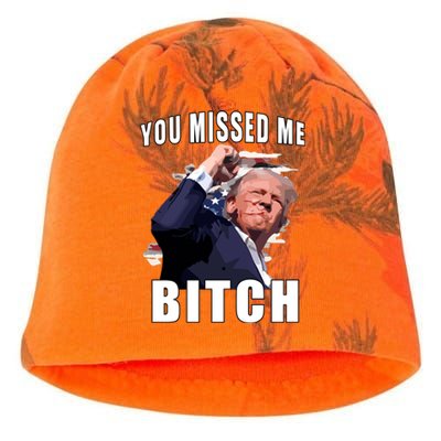 Trump You Missed Me Bitch Kati - Camo Knit Beanie