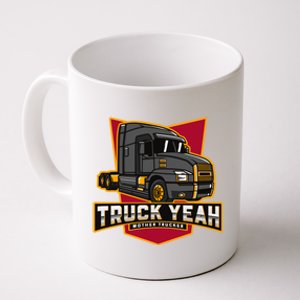 Truck Yeah Mother Trucker Funny Truck Driver Trucker Meaningful Gift Coffee Mug