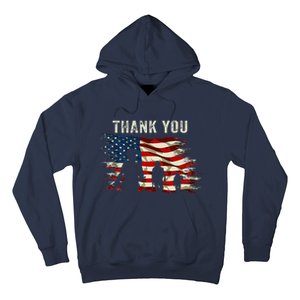 Thank You Military Boot Memorial Day Hoodie