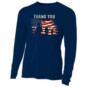 Thank You Military Boot Memorial Day Cooling Performance Long Sleeve Crew