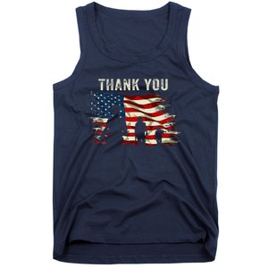 Thank You Military Boot Memorial Day Tank Top