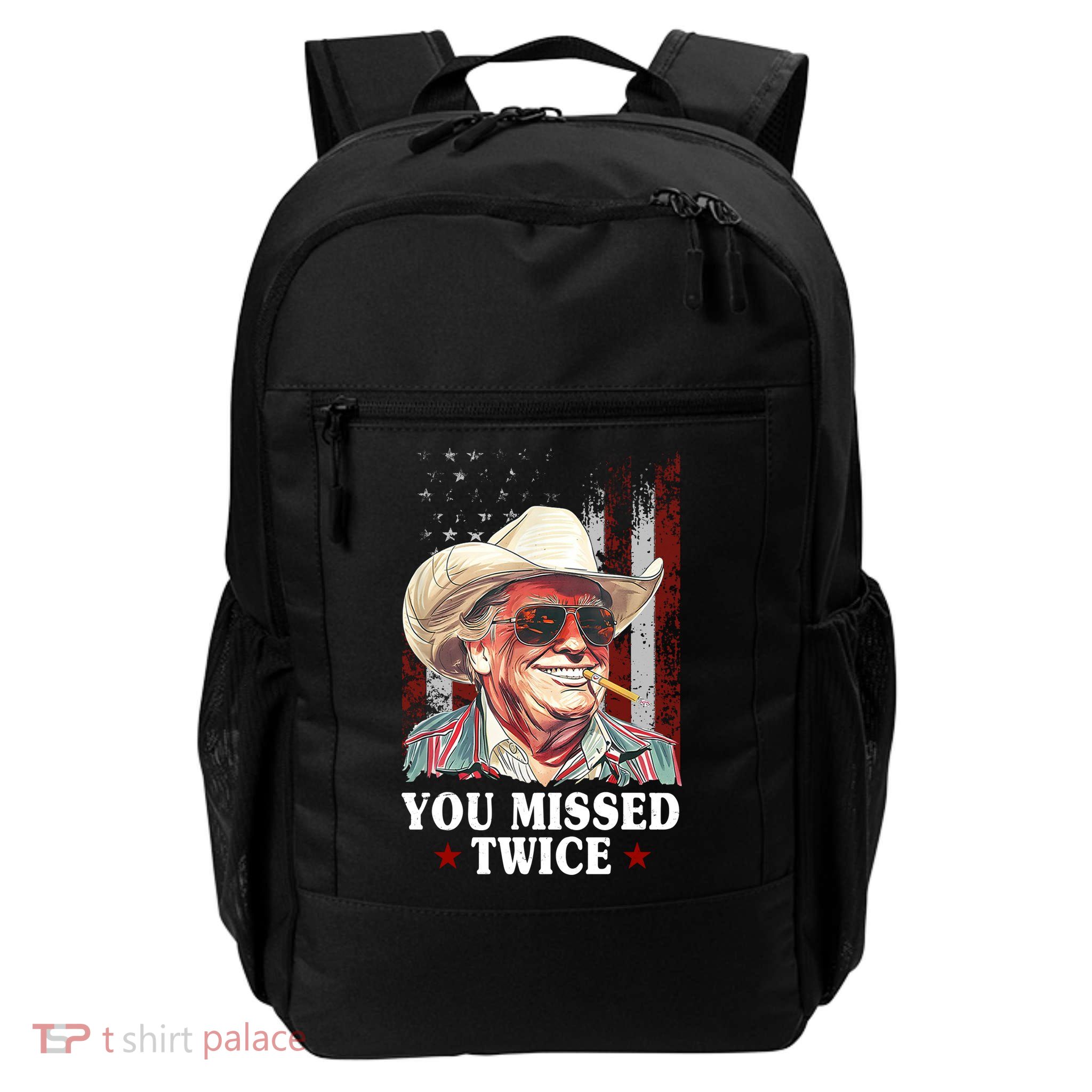Trump You Missed Twice Western Cowboy Daily Commute Backpack