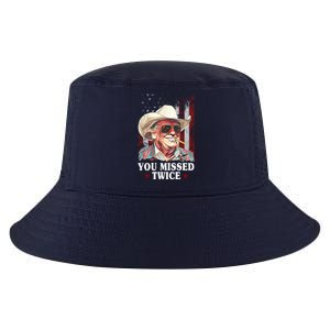 Trump You Missed Twice Western Cowboy Cool Comfort Performance Bucket Hat