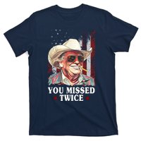 Trump You Missed Twice Western Cowboy T-Shirt