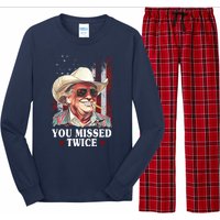 Trump You Missed Twice Western Cowboy Long Sleeve Pajama Set