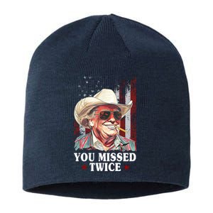 Trump You Missed Twice Western Cowboy Sustainable Beanie