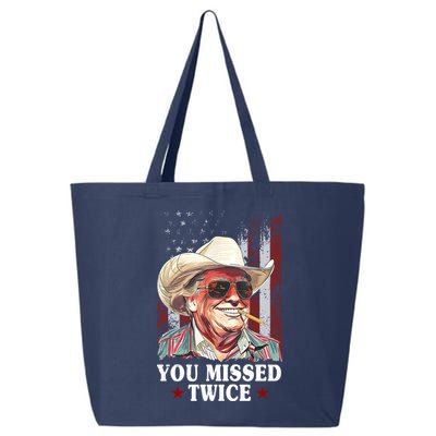 Trump You Missed Twice Western Cowboy 25L Jumbo Tote