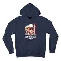 Trump You Missed Twice Western Cowboy Tall Hoodie