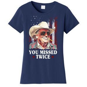 Trump You Missed Twice Western Cowboy Women's T-Shirt