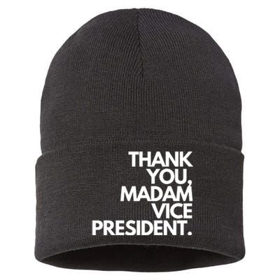 Thank You Madam Vice President Sustainable Knit Beanie