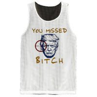 Trump You Missed Bitch Trump Shootting Target Mesh Reversible Basketball Jersey Tank