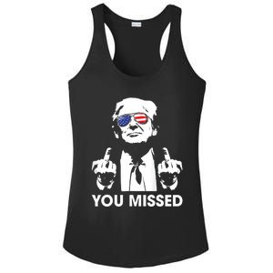 Trump You Missed Funny Trump 2024 Ladies PosiCharge Competitor Racerback Tank