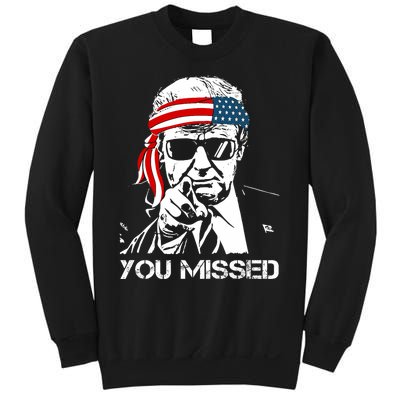 Trump You Missed Middle Finger 24 Vote Trump Sweatshirt