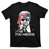 Trump You Missed Middle Finger 24 Vote Trump T-Shirt