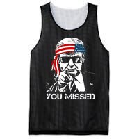 Trump You Missed Middle Finger 24 Vote Trump Mesh Reversible Basketball Jersey Tank