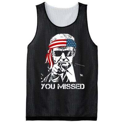 Trump You Missed Middle Finger 24 Vote Trump Mesh Reversible Basketball Jersey Tank