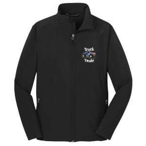 Truck Yeah! Monster Truck Gift Core Soft Shell Jacket