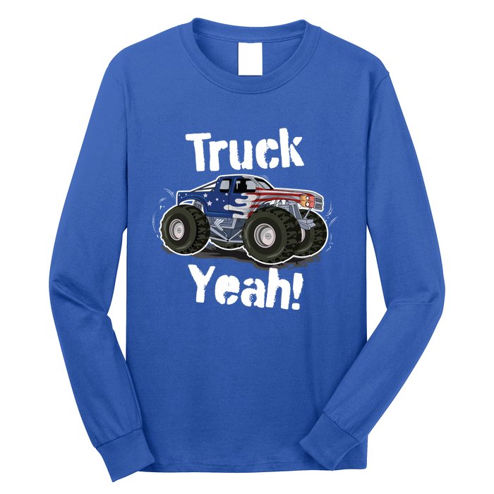 Truck Yeah! Monster Truck Gift Long Sleeve Shirt