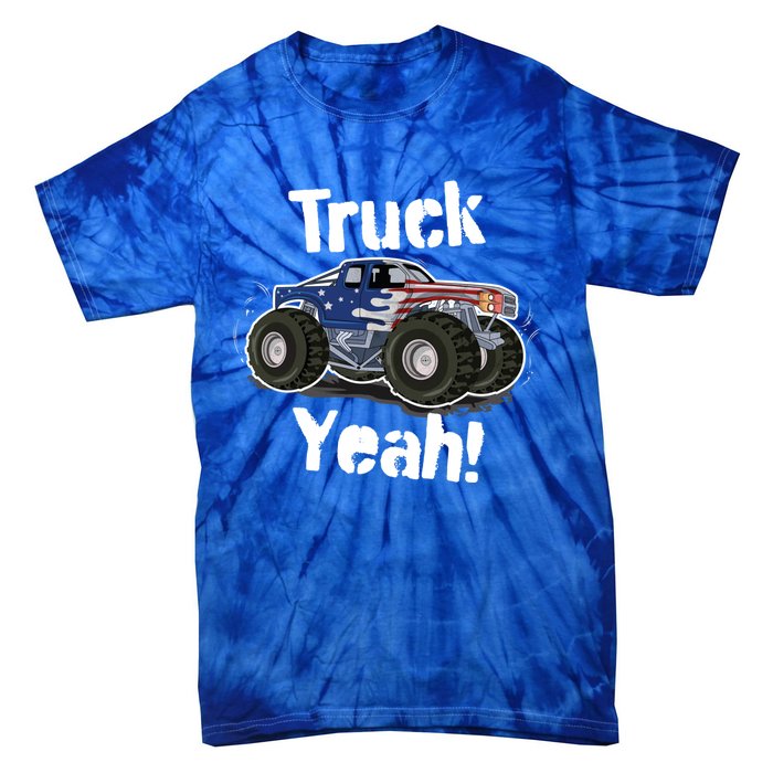 Truck Yeah! Monster Truck Gift Tie-Dye T-Shirt