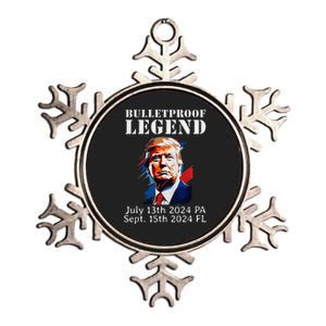 Trump You Missed Again Twice Pa Fl Golf Bulletproof Legend Metallic Star Ornament