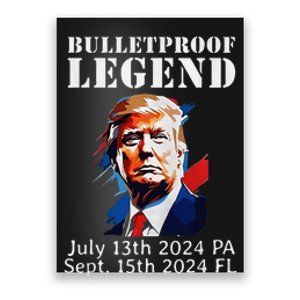 Trump You Missed Again Twice Pa Fl Golf Bulletproof Legend Poster