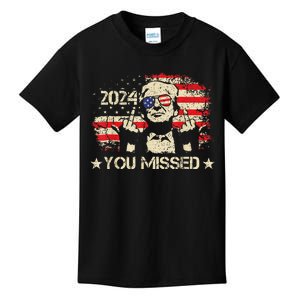 Trump You Missed Funny Trump 2024 Kids T-Shirt