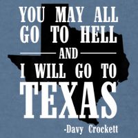 Texas You May All Go To Hell And I Will Go To Texas Garment-Dyed Sweatshirt
